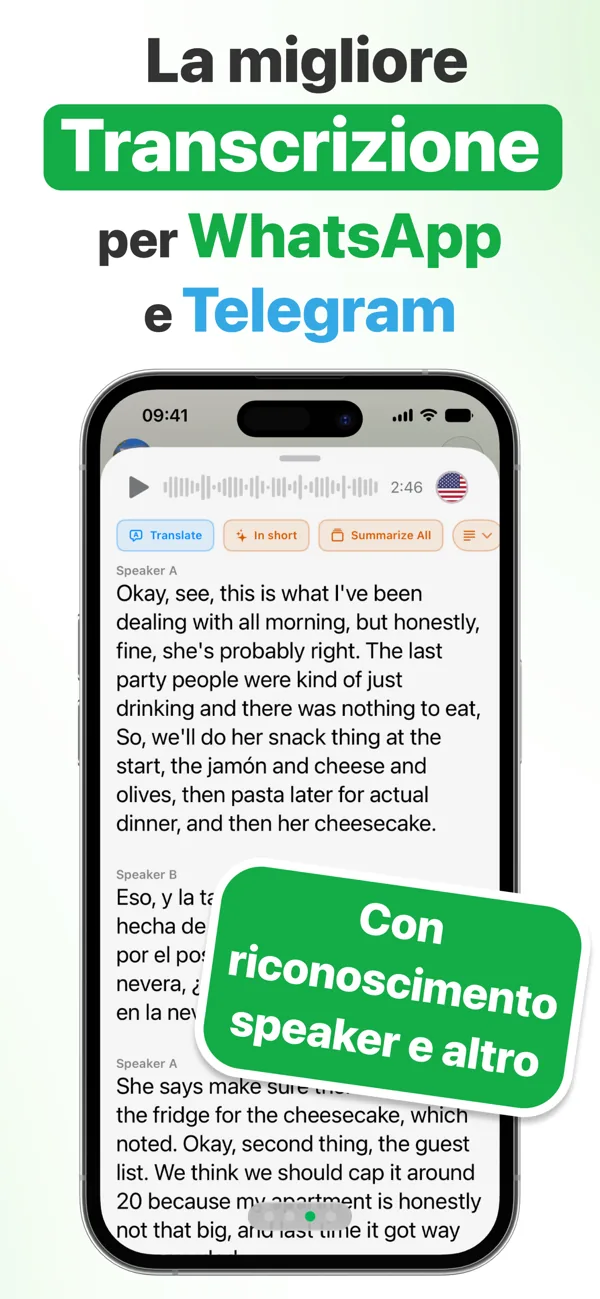 La migliore trascrizione per WhatsApp e Telegram: Matt trascrive i vocali e riconosce chi parla